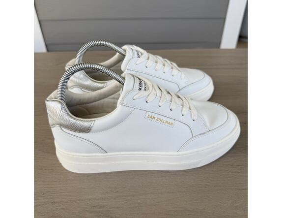 Sam Edelman Shoes - Sam Edelman Womens Wess Platform White Sneakers Sz 8 EUC